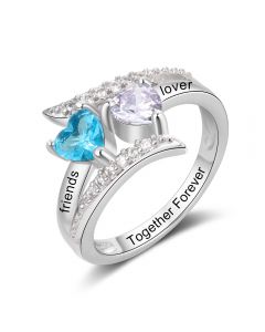 Best Dropship Product Birthstone & Engraved Ring
