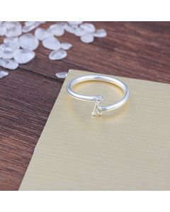 Personalized Simple Letter A Ring