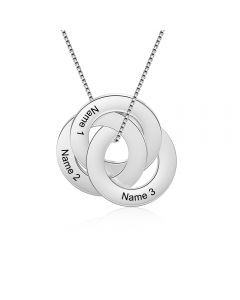 Engraving Name 3 Loops Name Necklace
