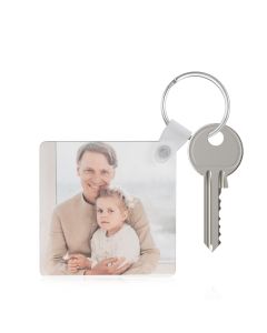 Personalized Wooden Photo Keychain