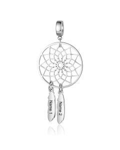 Personalized Stainless Steel Dreamcatcher Jewelry Charm Beads 