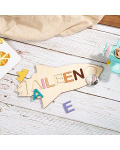 Custom Wooden Name Puzzle for Kids