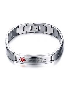 Titanium Steel Medical Men's Bracelet