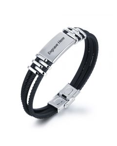 Stainless Steal Personalized Men's Bracelet