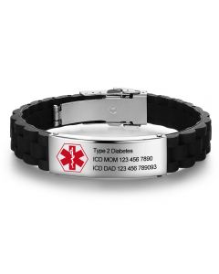 Personalized Stainless Steel Medical Bracelet 