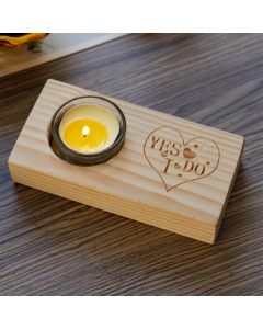  Wooden Candlestick Valentine's Day Gift