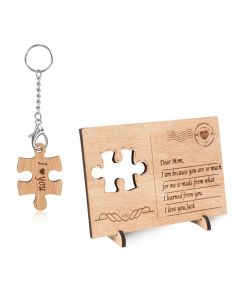 Personalized Wooden Puzzle Greeting Card