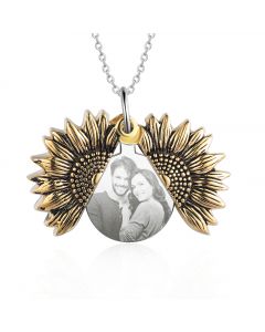 Stainless Steel Sunflower Necklace