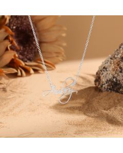 Personalized Thin Chain Name Necklace 