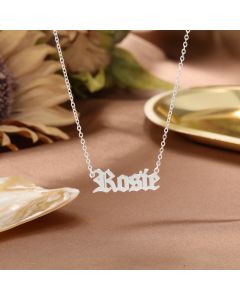 925 Silver Personlized Name Letter Necklace