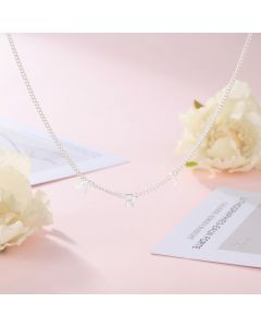 925 Sterling Silver Name Letter Necklace