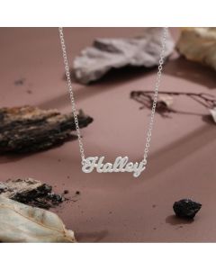 925 Silver Personalized Name Letter Necklace