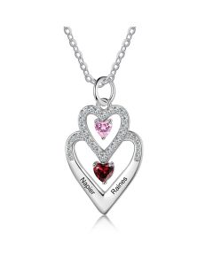 Dropshipping S925 Silver Heart Shape Necklace