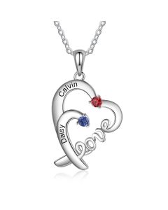 S925 Silver LOVE Heart Necklace 