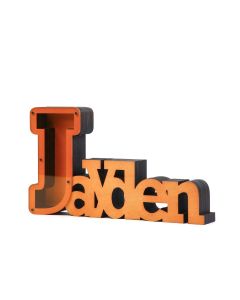 Wooden Piggy Bank Personalized Custom Name Money Box Gifts for Kids