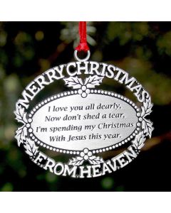 Keepsake Christmas Ornaments - Merry Christmas From Heaven