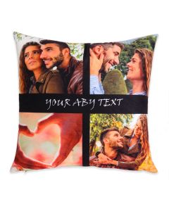 Customize 4 Photos and Text Pillowcase Best Gift for Love