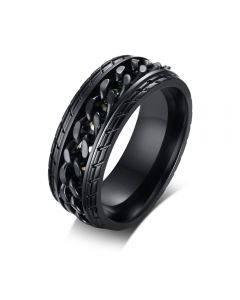 Black Stainless Steel Flat Ring