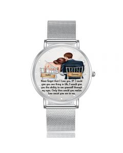Personalized Stainless Steel and Alloy Photo Watch