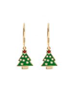 925 Sterling Silver Christmas Tree Earrings