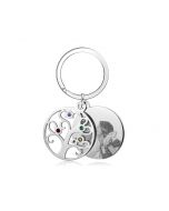 Best Dropship Product Birthstone Stainless Steal Photo Keychain 