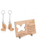 Personalized Wooden Butterfly Greeting Card