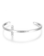 Stainless Steel Personalized Name Bangle Bracelet