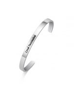 Have Been Vaccinated Engraved Stainless Steel Bracelet
