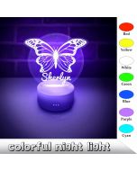 Personalized Butterfly Lamp Custom Name Gifts for Family