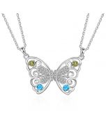 Custom Butterfly Necklace Set