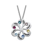 Six Birthstone Family Necklace