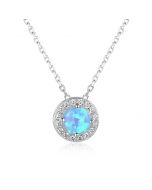 Fashion Opal Necklace With 45CM Chain