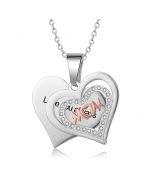  Engraving Stainless Steel Mom Necklace 
