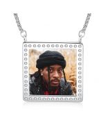 Customized Stainless Square Photo Pendant Necklace