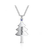 Stainless Steel Christmas Tree Necklace