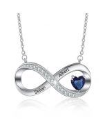 925 Sterling Silver Infinity Necklace