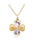 Personalized Rhodium Plated Heart Photo Box Necklace