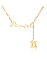 Personalized Rhodium Plated Name Necklace 