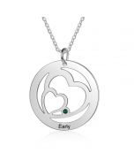 Personalized Stainless Steel Heart Shape Necklace
