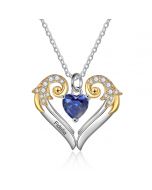 Heart Shape Necklace with Birthstone