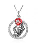 Halloween Gifts Hand Rose Flower Necklace