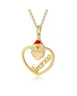 Personalized Christmas Santa Claus Name Necklace