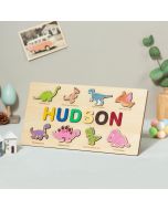 Toddlers Wooden Toys Custom Name Puzzles 