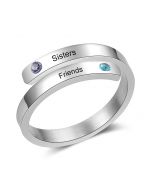 Personalized Name CZ Opening Ring 