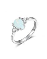 Fashion 925Sterling Silver Opal Ring