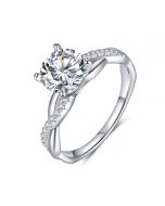 925 Sterling Silver Crystal Zirconia Rings 