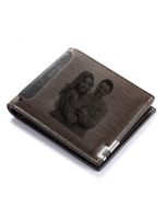 Wholesale gift PU Leather Custom Photo Wallet